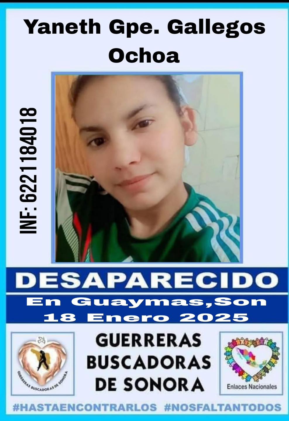 Desaparece joven guaymense