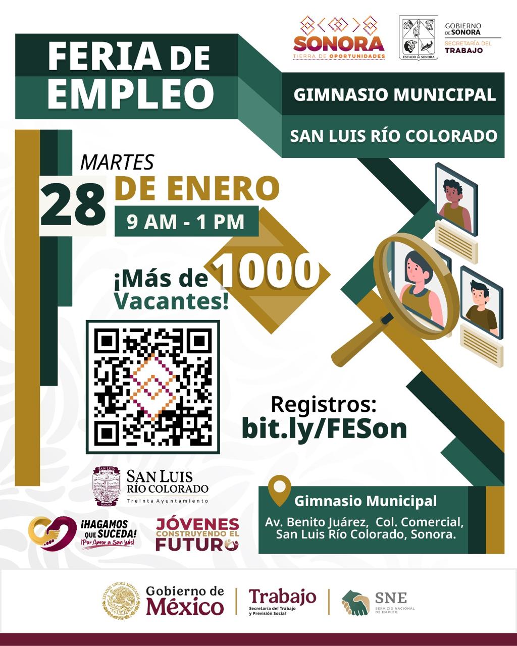 Invita Gobierno de Sonora a Ferias de Empleo en el sur y norte del estado