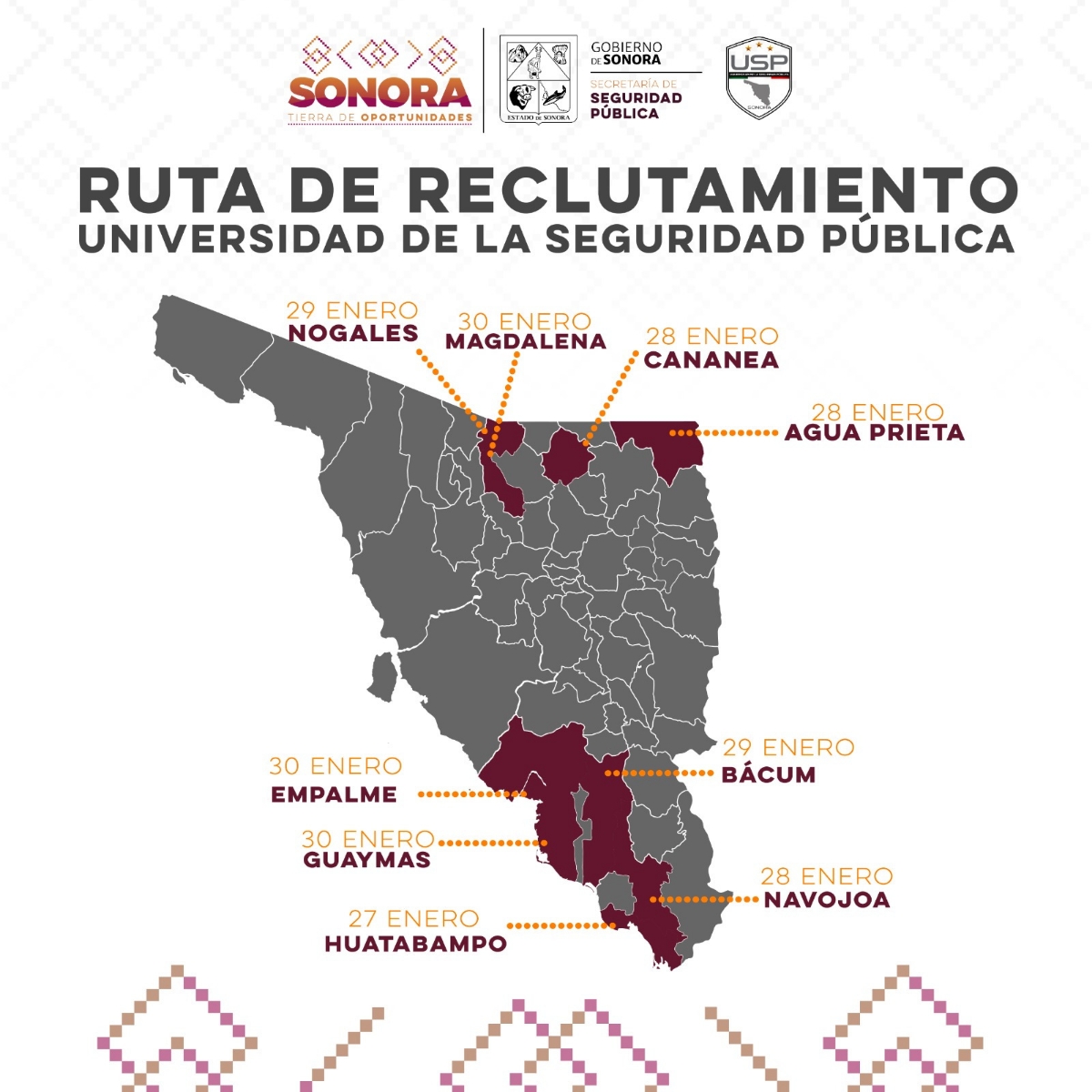 Recorre Universidad de la Seguridad Pública ruta de reclutamiento para policía de proximidad