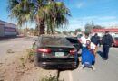 Dos lesionados tras choque de auto contra palma