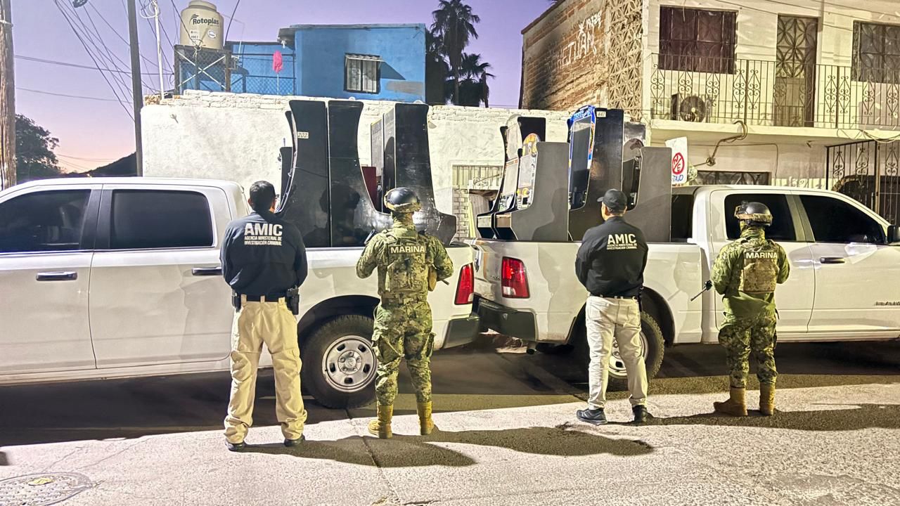 Aseguran 31 máquinas tragamonedas