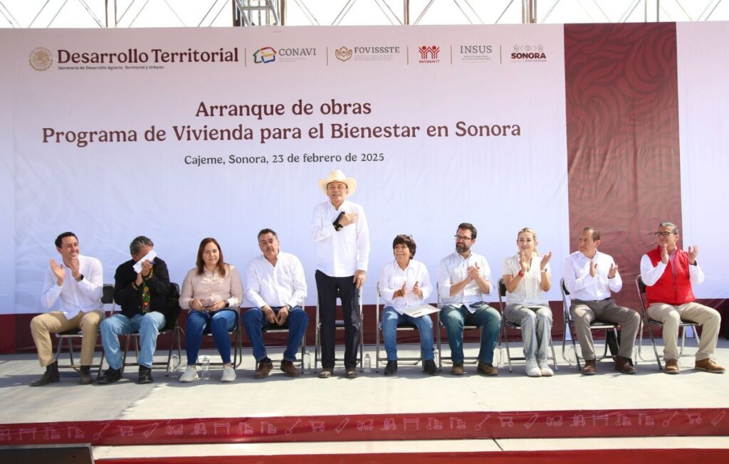 Inicia en Sonora construcción de 33,800 casas del Programa Nacional de Vivienda; Gobernador Durazo coloca primera piedra 1 521