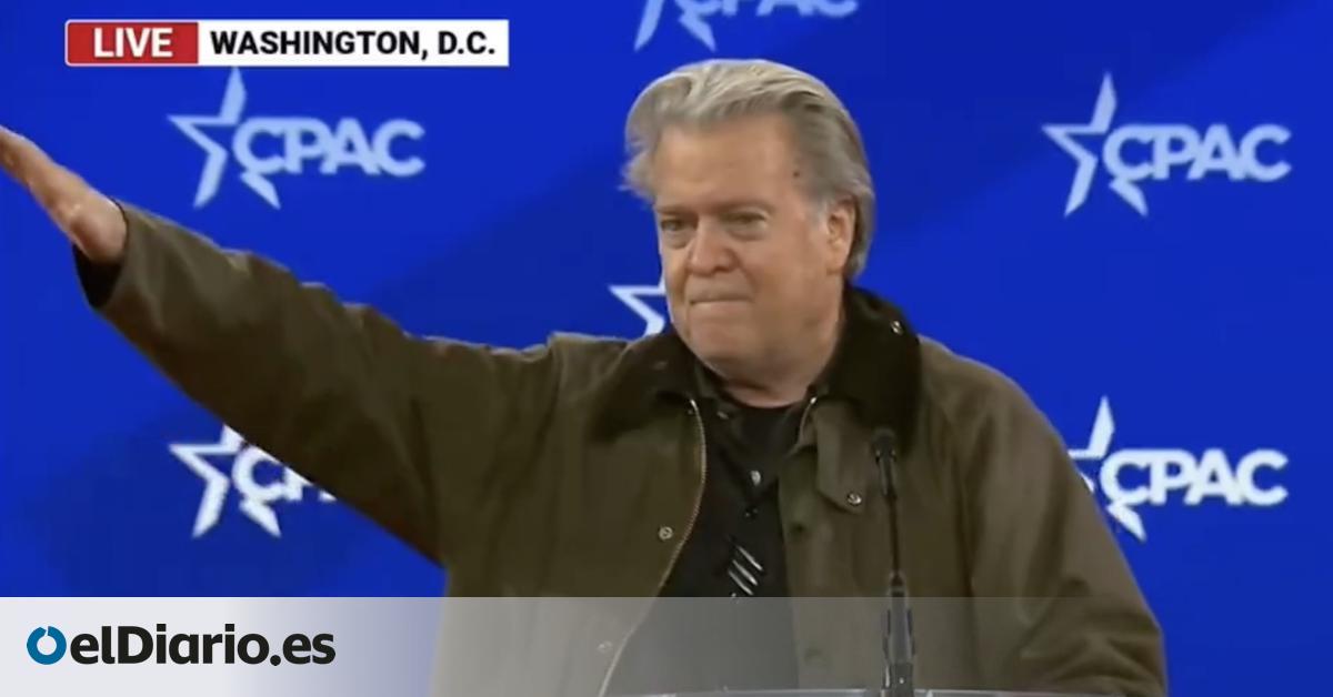Ahora Steve Bannon hace el saludo nazi