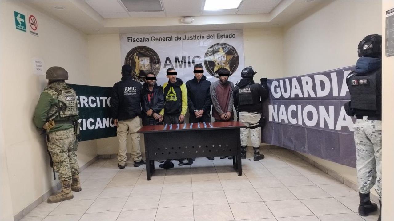 Cateos en San Luis Río Colorado resultan en cinco detenidos y aseguramiento de drogas
