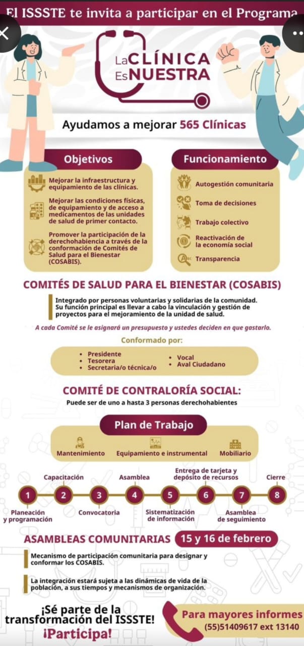 ISSSTE Empalme, dentro de La Clínica es Nuestra