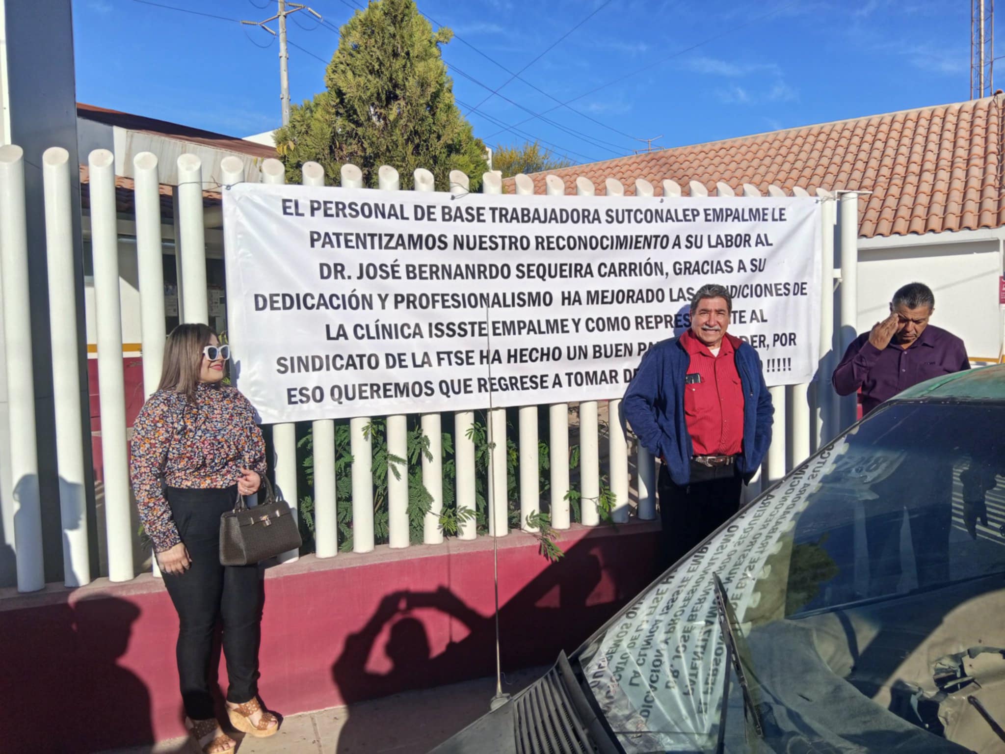 Recibe apoyos de sindicatos el doctor Bernardo Siqueira Carrión