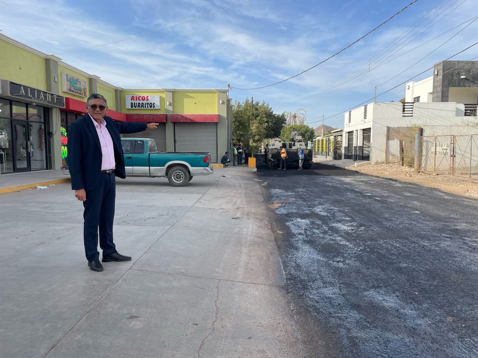 Se logra avance con obras de pavimentación en Empalme