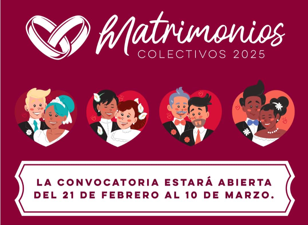 DIF Municipal invita a inscribirse al programa de matrimonios colectivos gratuitos, hoy es el ultimo dia