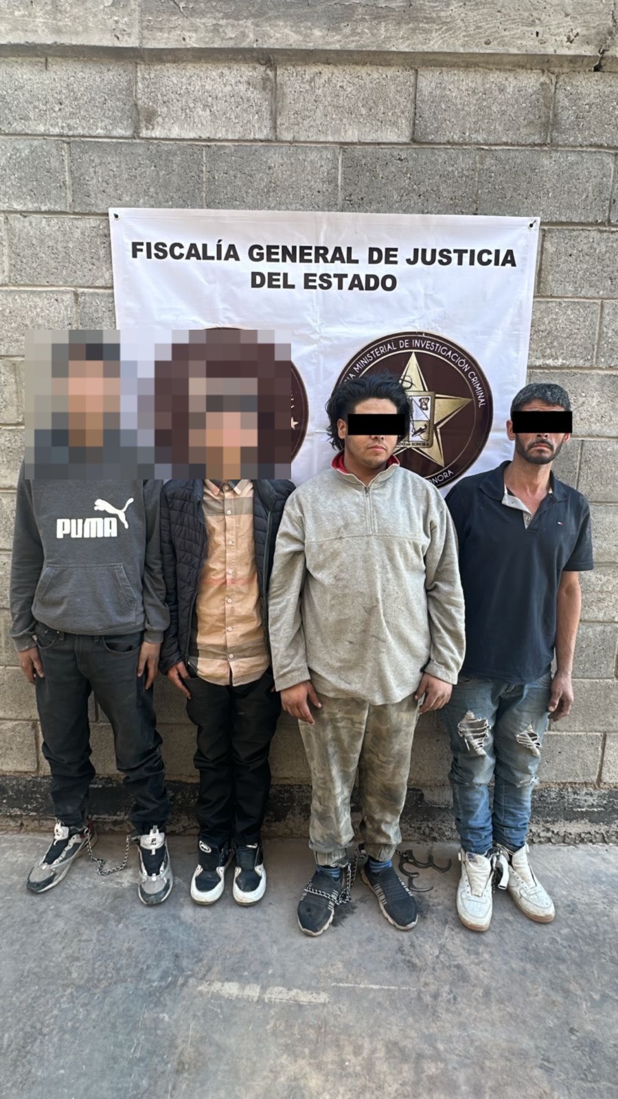 Operativo AMIC y Guardia Nacional asegura a cuatro personas por narcomenudeo en Hermosillo