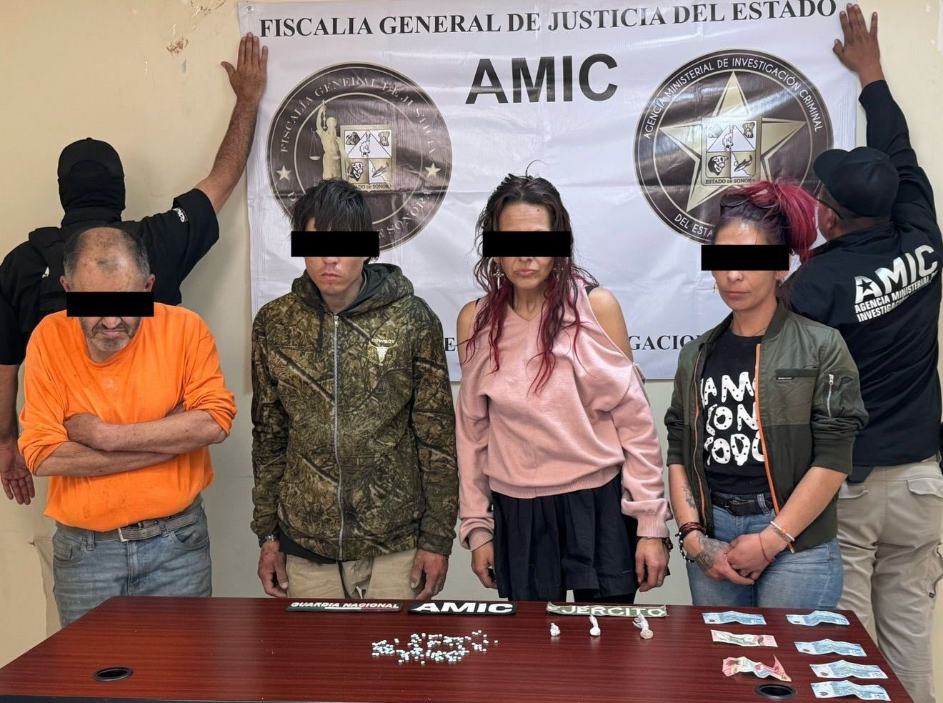 Operativo conjunto de FGJES-DEFENSA-GN asegura droga y detiene a cinco personas en cateos positivos realizados en SLRC