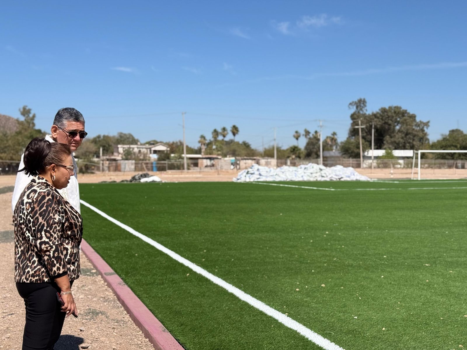 Avanza la rehabilitación de la Unidad Deportiva Ángel Castro en Empalme