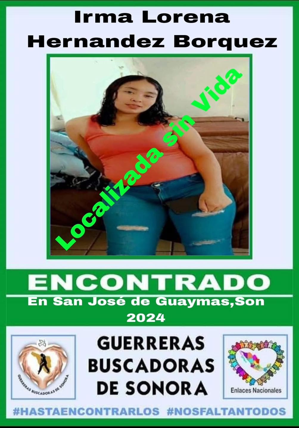 Localizan sin vida a mujer guaymense