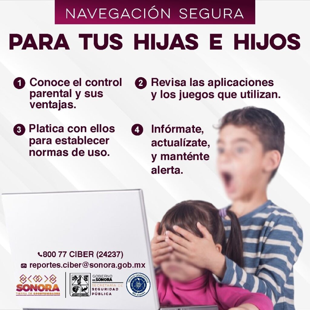 Llama Gobierno de Sonora a vigilar la navegación en internet de niñas y niños durante vacaciones 1 221