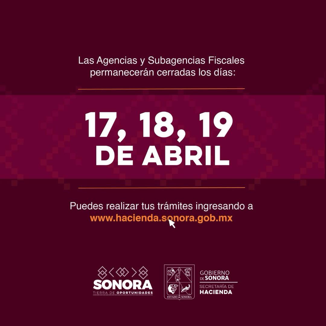Gobierno de Sonora pone a disposición de los contribuyentes el Portal de Hacienda en Semana Santa