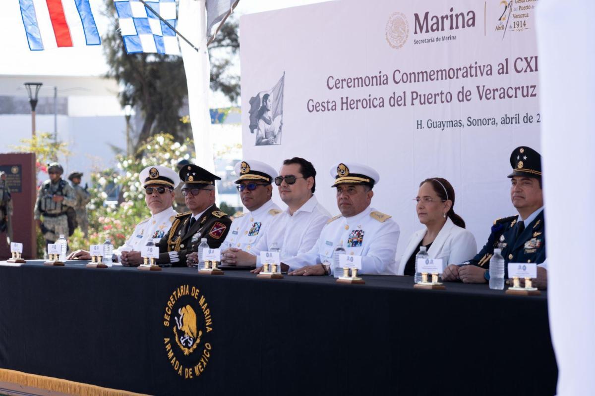 Participa Gobierno de Sonora en conmemoración del CXI Aniversario de la Gesta Heroica del Puerto de Veracruz