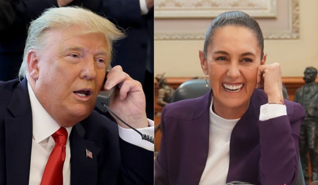 Sheinbaum y Trump califican como “productiva” una conversación telefónica sostenida este miércoles 1 29 1