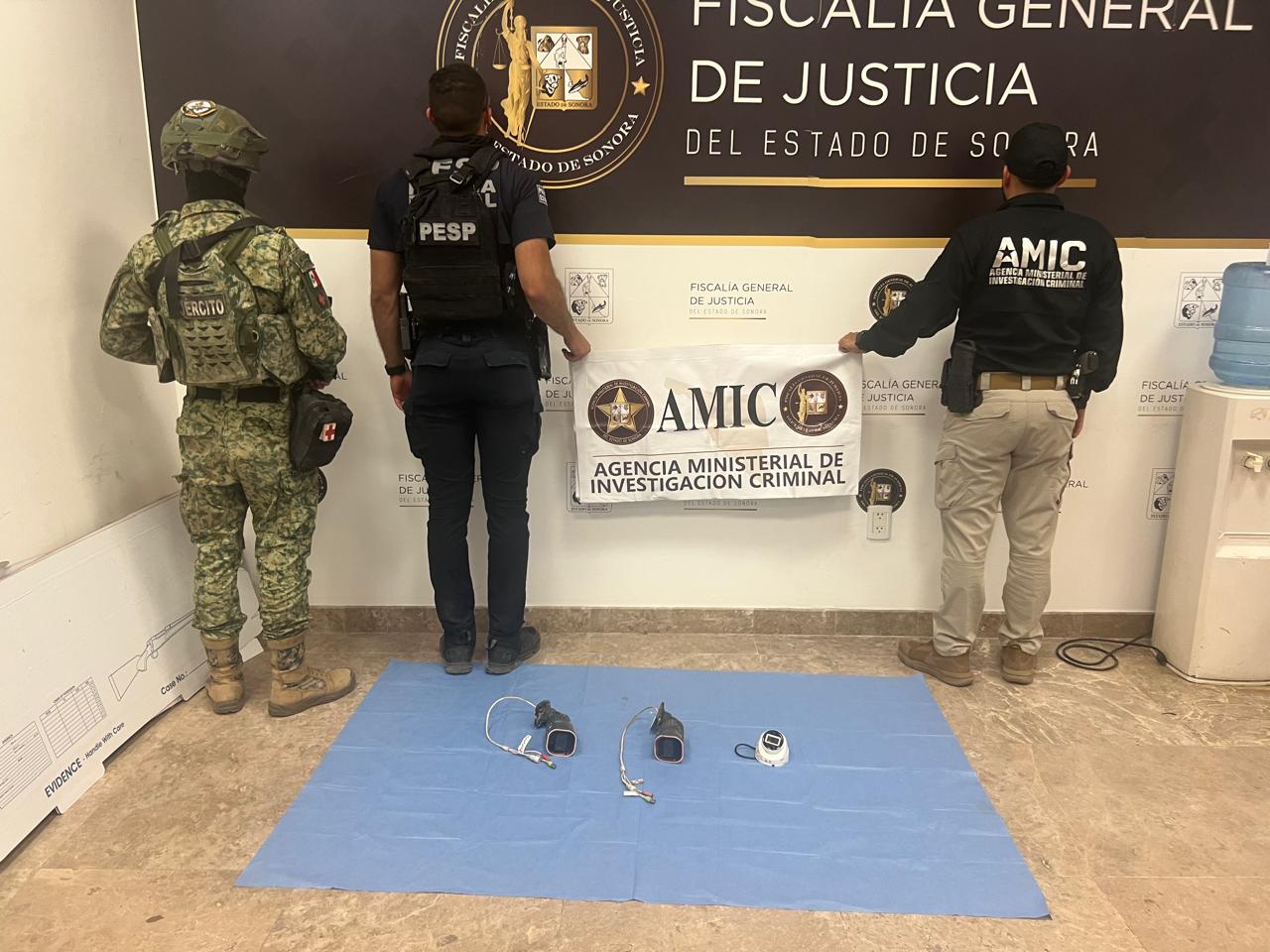 Aseguran cámaras de videovigilancia ilegales durante operativo conjunto de AMIC-DEFENSA en Ciudad Obregón