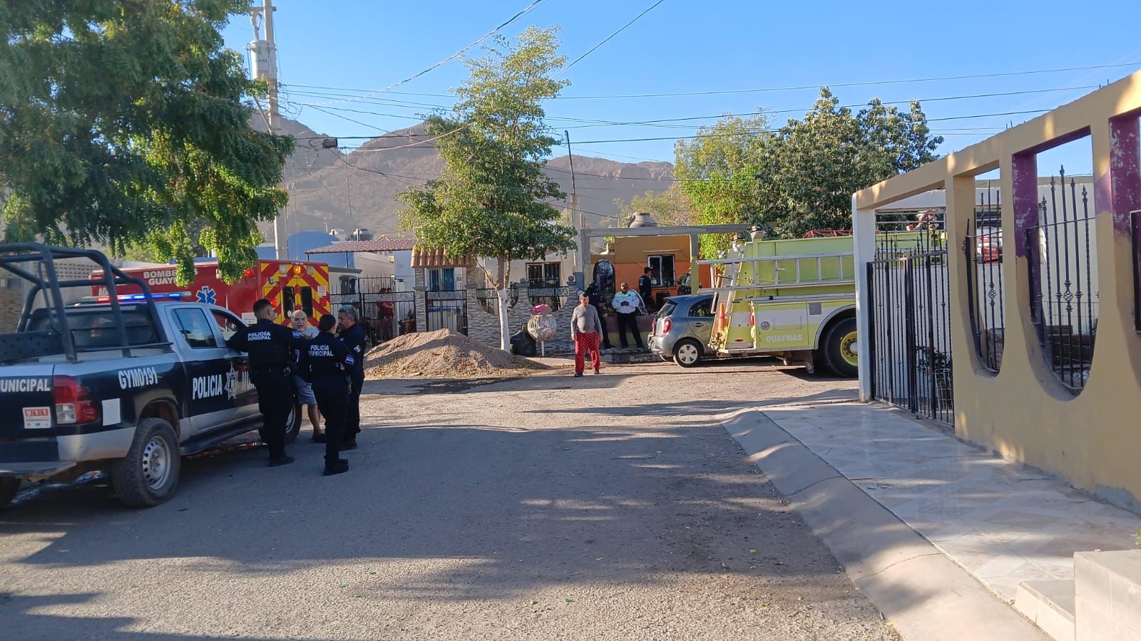 Mujer y hombre resultan con quemaduras