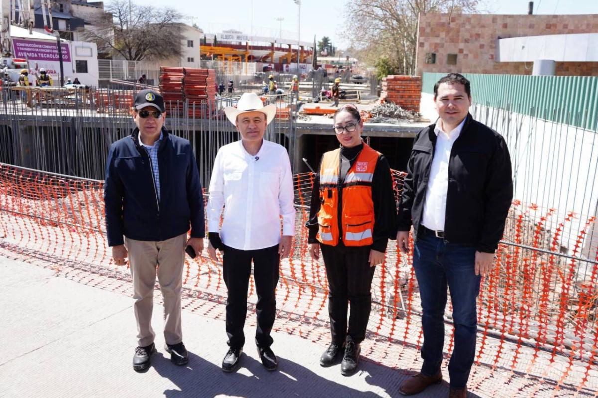 Con 90% de avance, Gobernador Durazo transforma avenida Tecnológico de Nogales