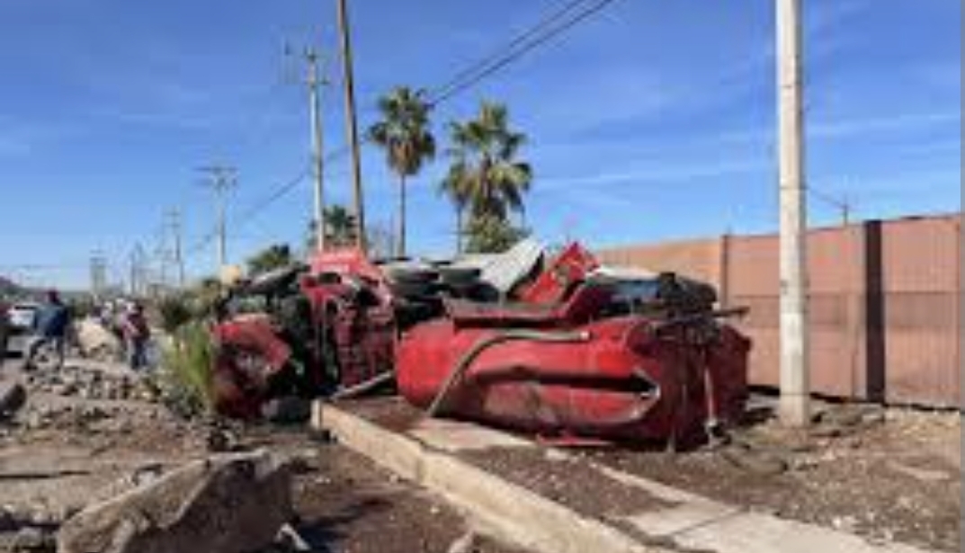 Sin responsables en volcamiento de pipa de bomberos