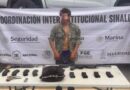 Detienen a hombre armado con fusiles y pistola en Navolato; conducía camioneta robada