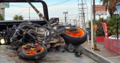 Fallece motociclista tras accidente
