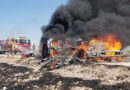 Destruye fuego a camioneta