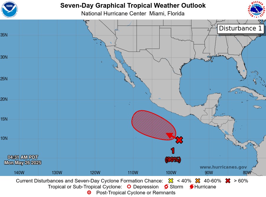 Descartan riesgo por formación de huracán en el Pacífico 1 IMG 20250526 WA0198