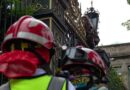 Colectivo feminista protesta frente a Segob y escala reja para exigir atención a caso de abuso sexual
