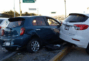 Chocan autos en el bulevar