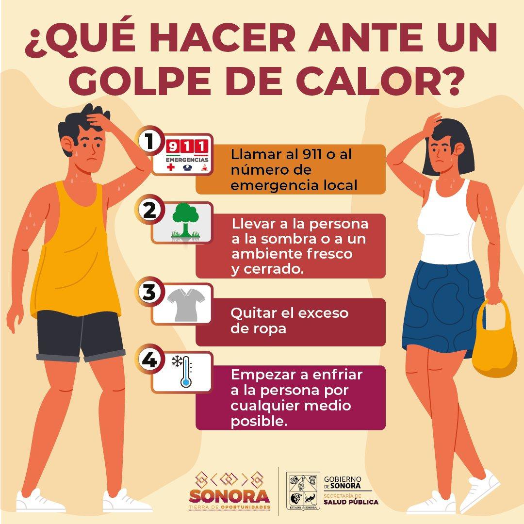 Insta Gobierno de Sonora a protegerse ante las altas temperaturas