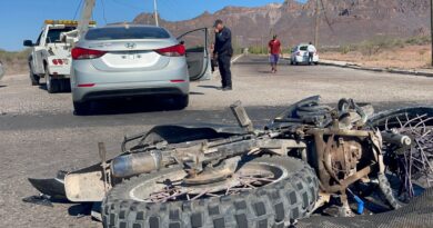Fallece joven  motociclista