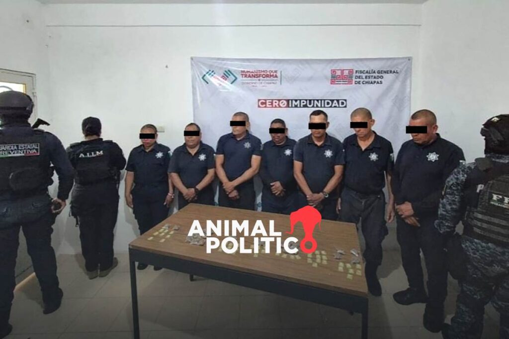 Detienen a 7 policias en Frontera Comalapa Chiapas por presuntamente vender drogas 1