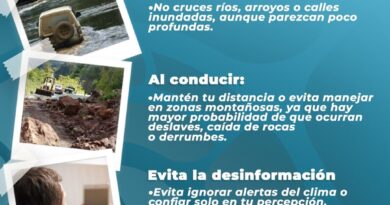Gobierno de Sonora llama a tomar medidas preventivas ante pronóstico de intensas lluvias