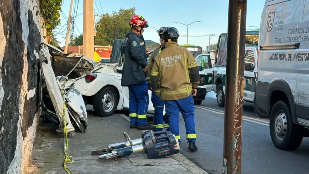 accidente vial de la alcaldia magdalena contreras