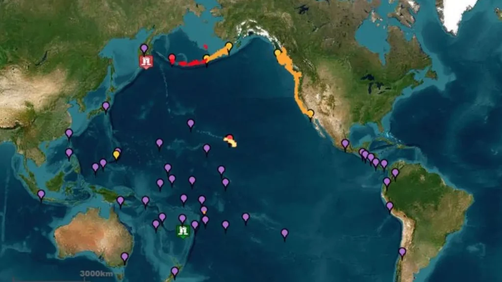 alerta tsunami paises