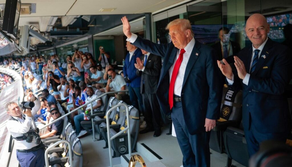 Donald Trump fue abucheado durante la ceremonia de premiación en la final del Mundial de Clubes 1 ok trump final de clubes