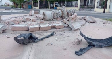 Destruyen fuente en Miramar