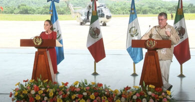 México y Guatemala acuerdan fortalecer seguridad fronteriza y ampliar el Tren Maya
