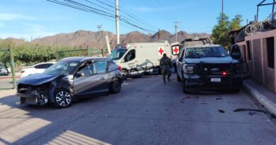 Choca pick up de Marina con camioneta