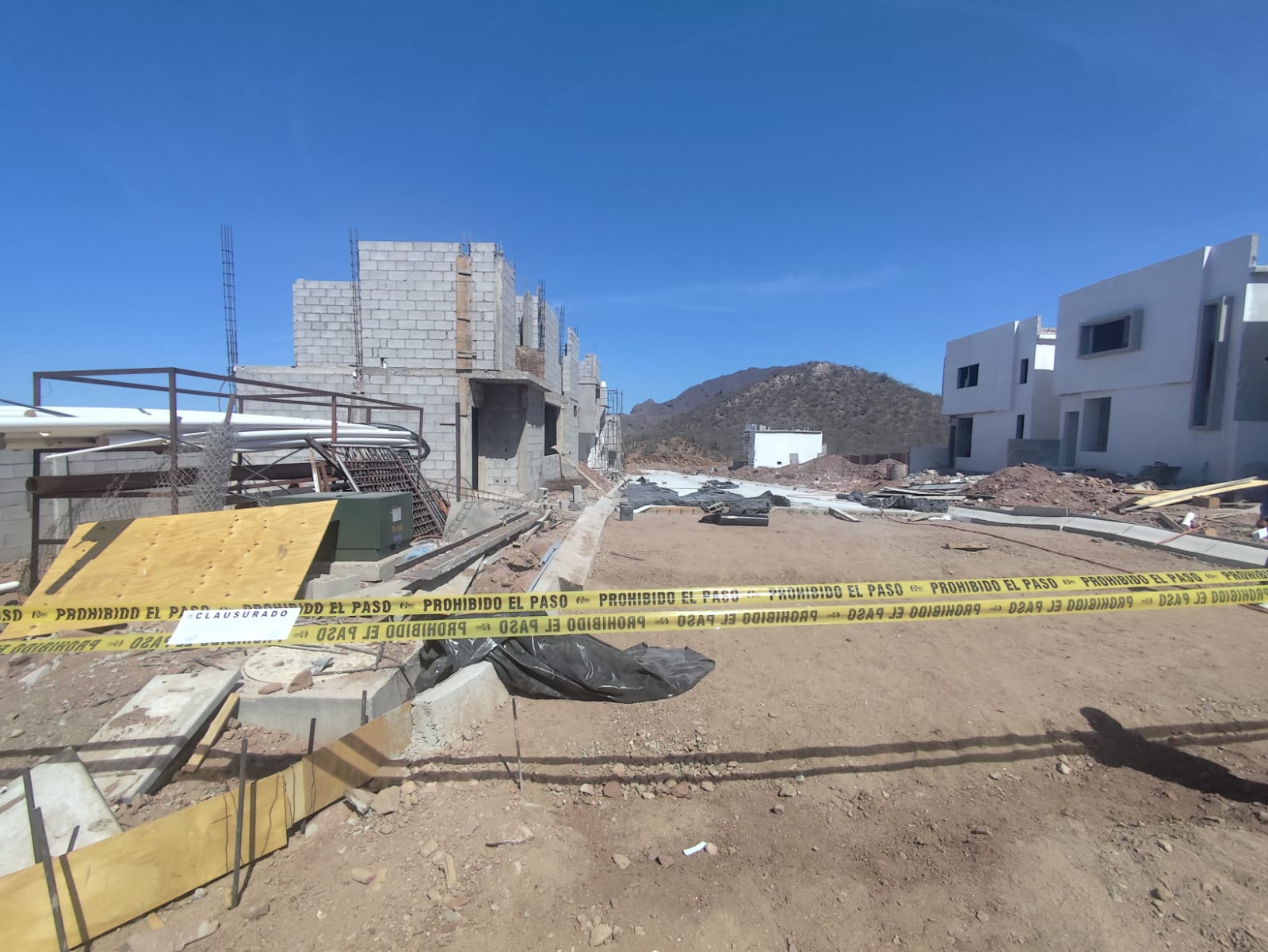 Clausuran obra en Miramar