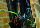 Hurtan cableado en vivienda