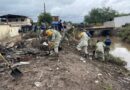 Realizan saneamiento de canales y arroyos en Empalme