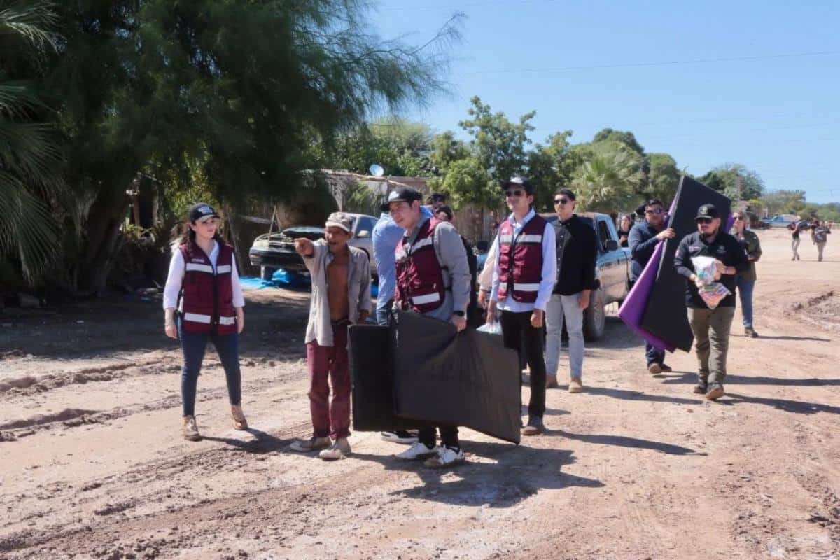 Gobierno de Sonora mantiene presencia permanente en Bahía de Kino tras el paso de Lorena