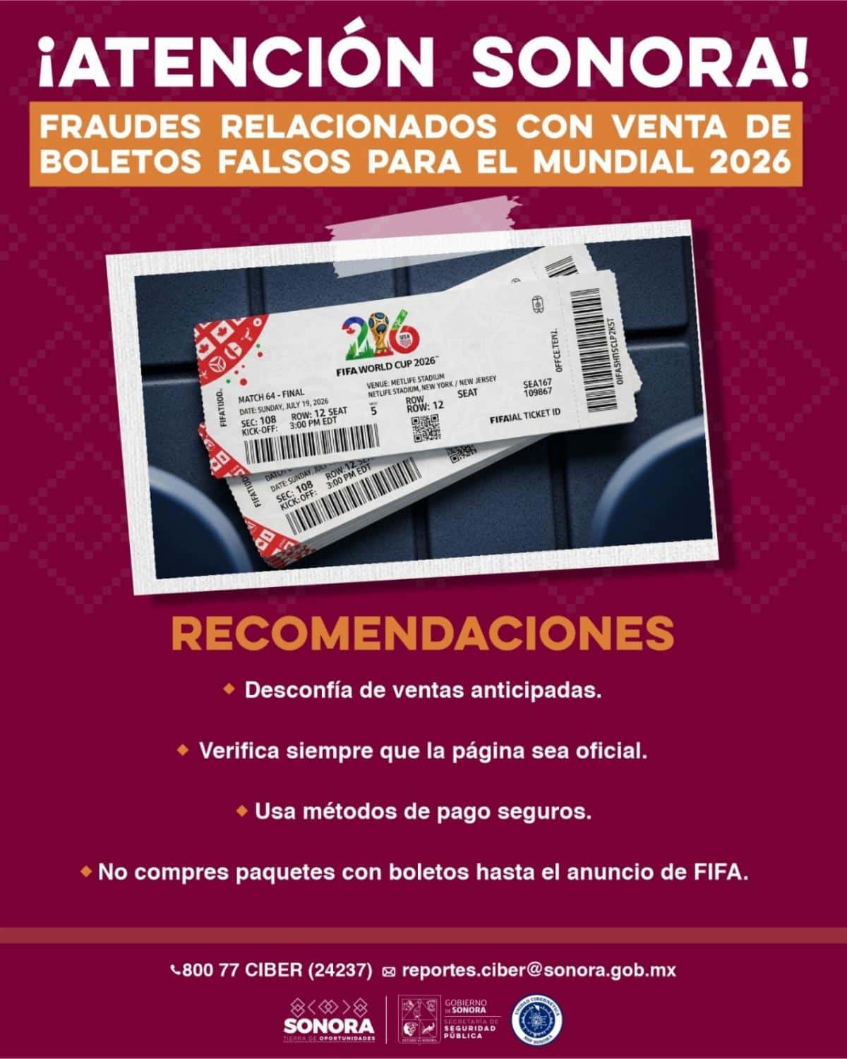 Replica Gobierno de Sonora Alerta Nacional por nueva modalidad de fraude cibernético