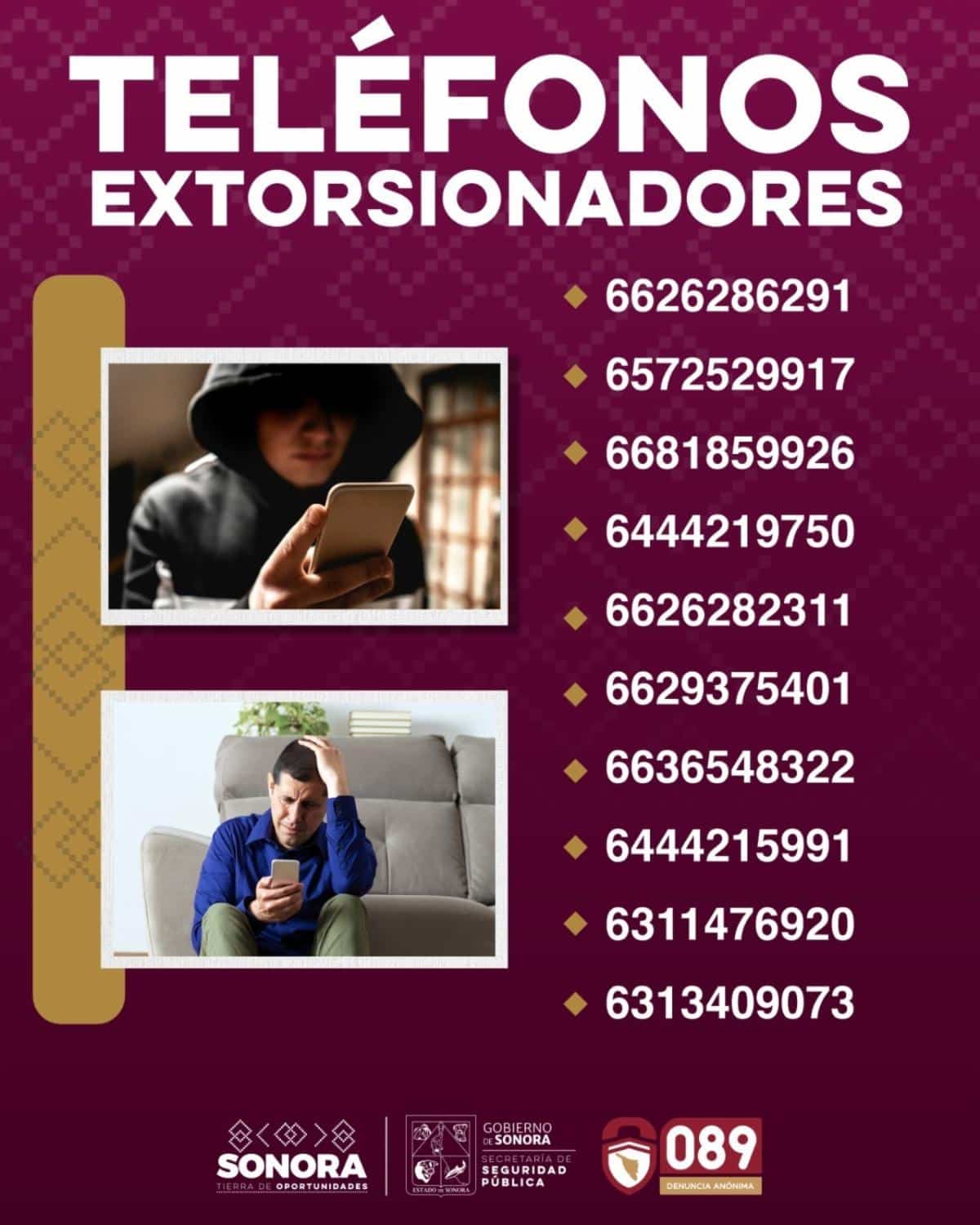 Incrementa Gobierno de Sonora acciones para prevenir la extorsión telefónica