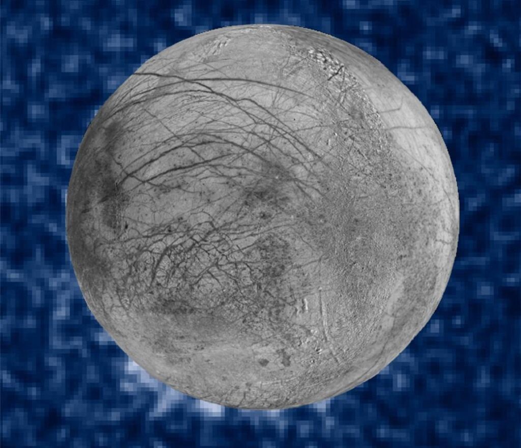 La NASA encuentra posibles geiseres gigantes en la luna Europa