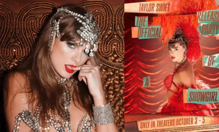 Una celebracion deslumbrante Taylor Swift lanzara su nuevo disco ‘The Life of a Showgirl con una fiesta mundial en cines 780x470 1 768x463 1