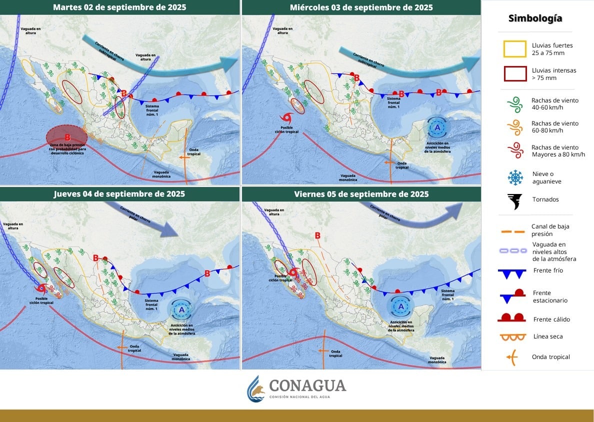 Gobierno de Sonora alerta por efectos de la Tormenta Tropical Lorena