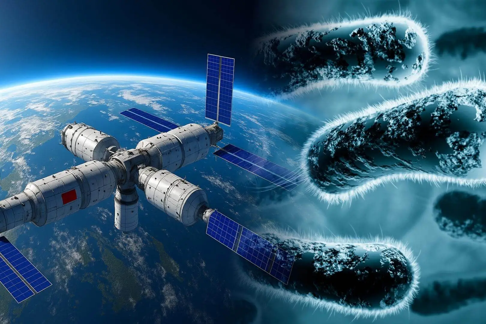 Detectan que bacterias en la Estación Espacial Internacional muestran mayor resistencia en el espacio